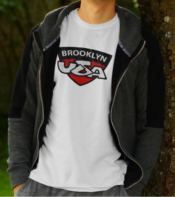 Brooklyn USA Red Black Shield Emblem T-Shirt