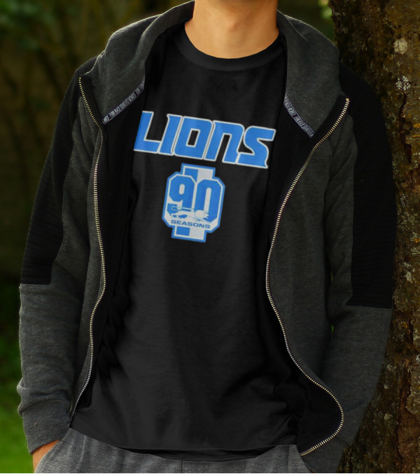 Lions 90 Seasons Celebrating Detroit Football Legacy T-Shirt