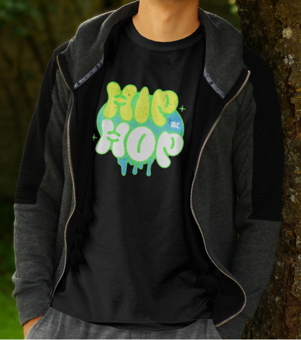 HIP HOP GLOBAL Drip Style Graffiti T-Shirt