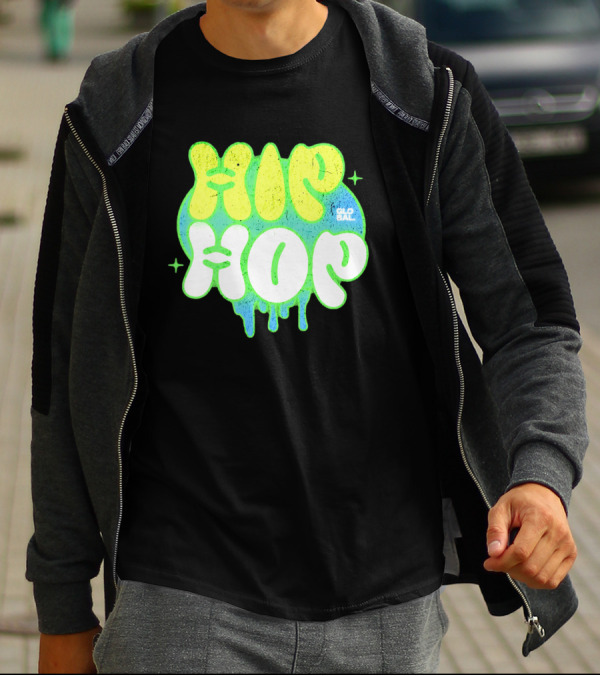 HIP HOP GLOBAL Drip Style Graffiti T-Shirt