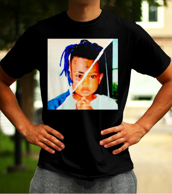 XXXTentacion Rapper Childhood And Adult Portrait Fusion T-Shirt