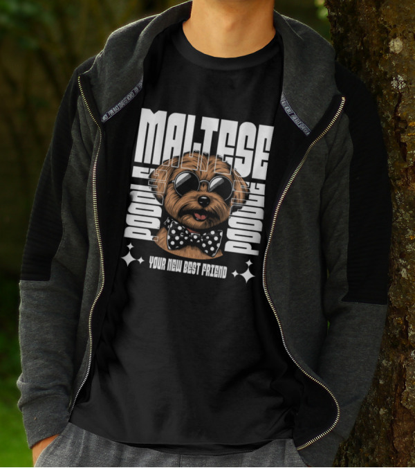 Maltese Poodle Your New Best Friend T-Shirt