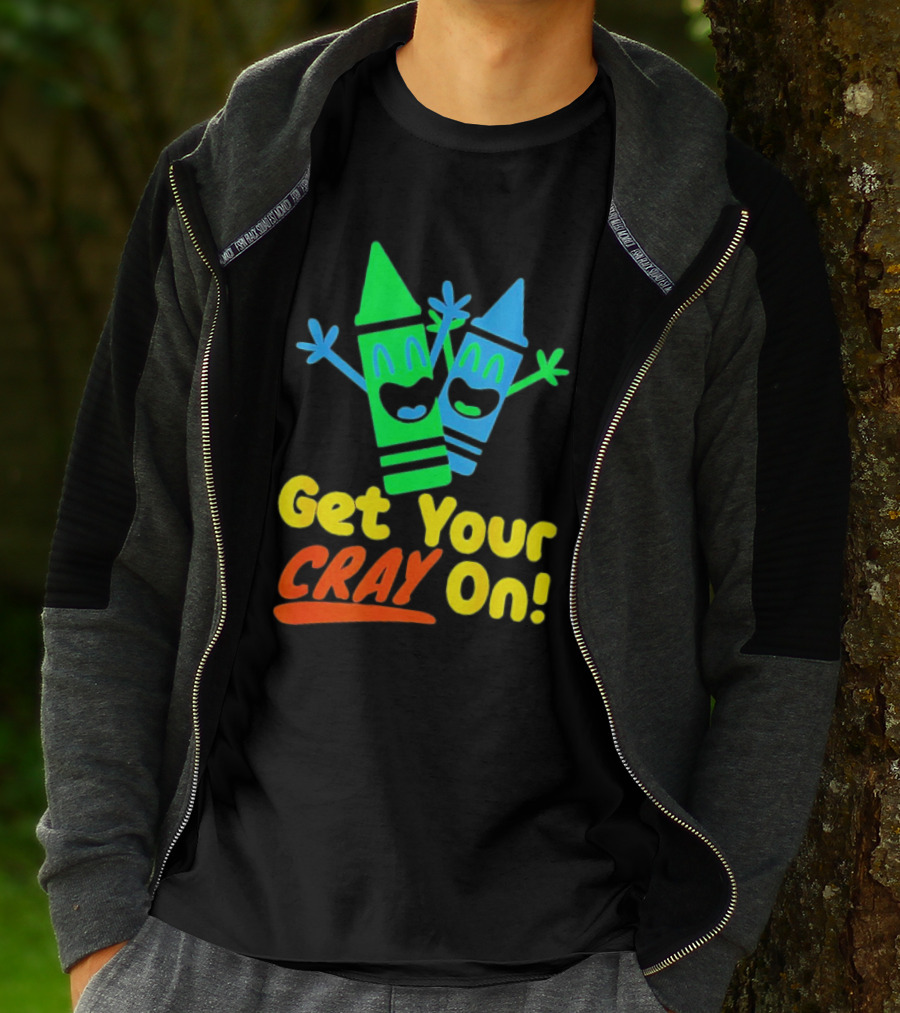 Get Your Cray On With Colorful Crayon Characters T-Shirt