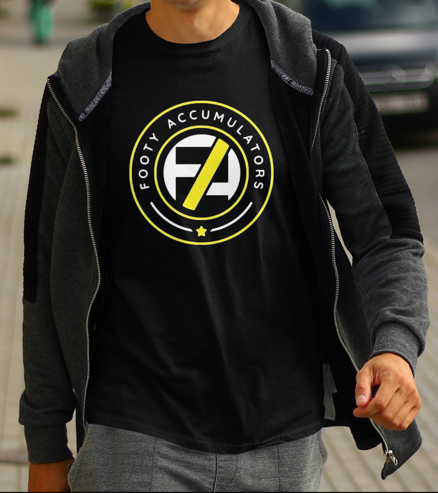 Footy Accumulators FA Logo Star Circle T-Shirt