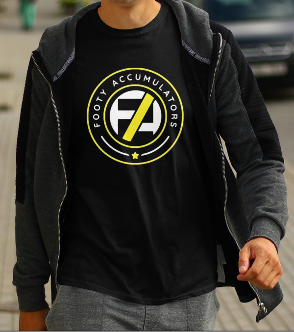 Footy Accumulators FA Logo Star Circle T-Shirt