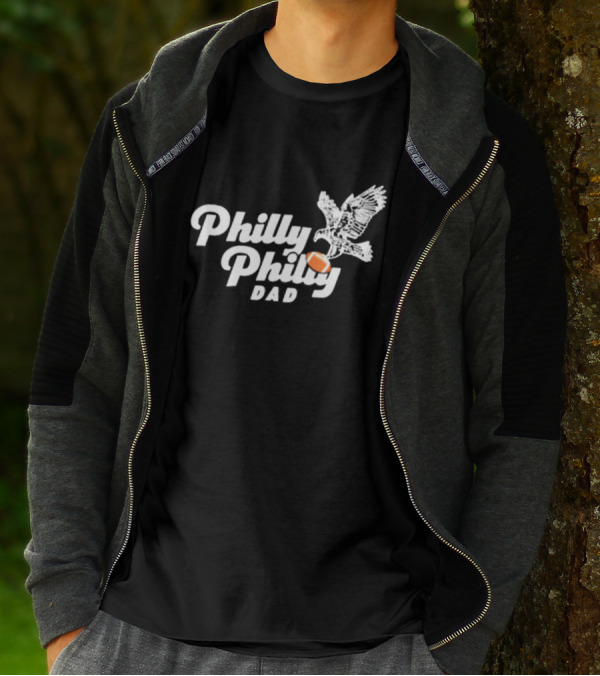 Nick Foles Philly Philly Dad With Eagle And Football T-Shirt
