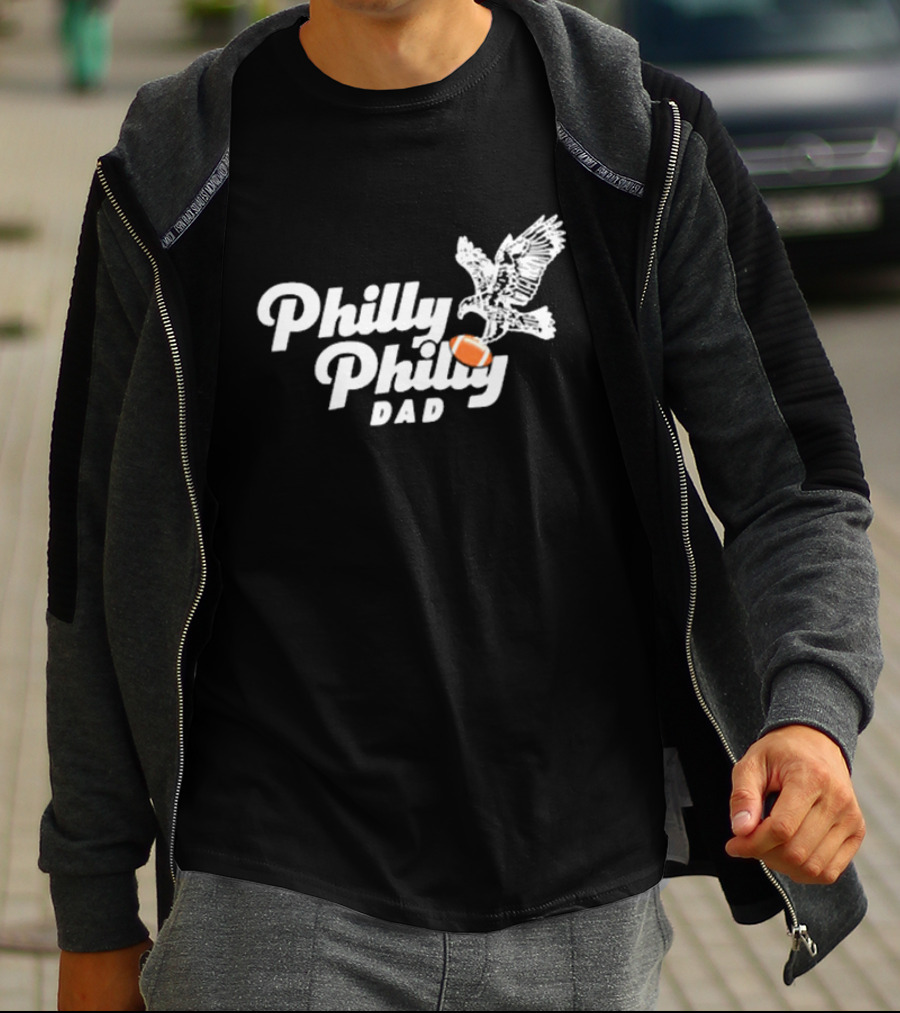 Nick Foles Philly Philly Dad With Eagle And Football T-Shirt