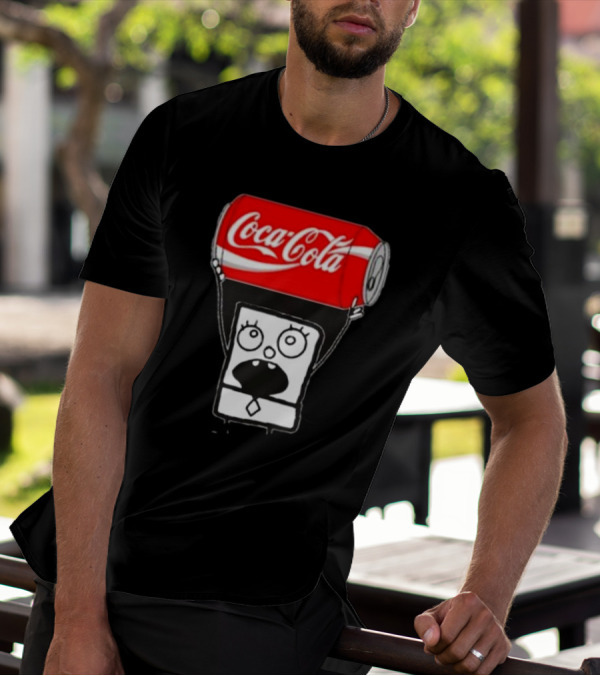 Doodlebob Holding Coca Cola Can T-Shirt