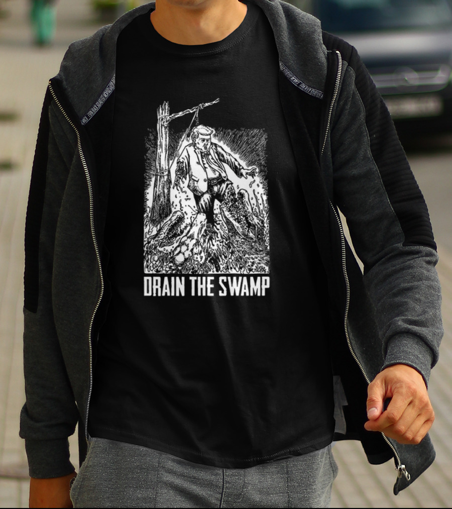 Drain The Swamp – Diablo Macabre Political Cartoon T-Shirt