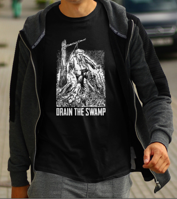 Drain The Swamp – Diablo Macabre Political Cartoon T-Shirt