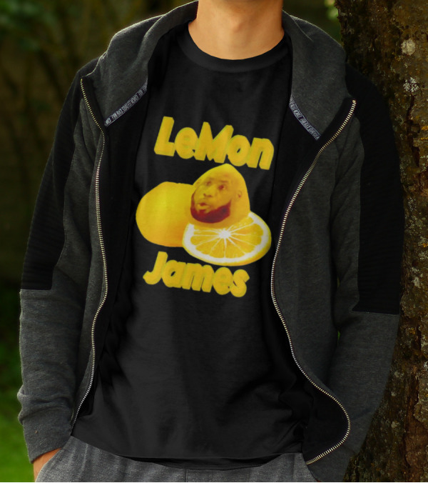LeMon James Lebron James Face On Lemon T-Shirt