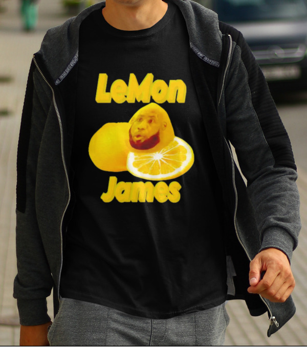 LeMon James Lebron James Face On Lemon T-Shirt