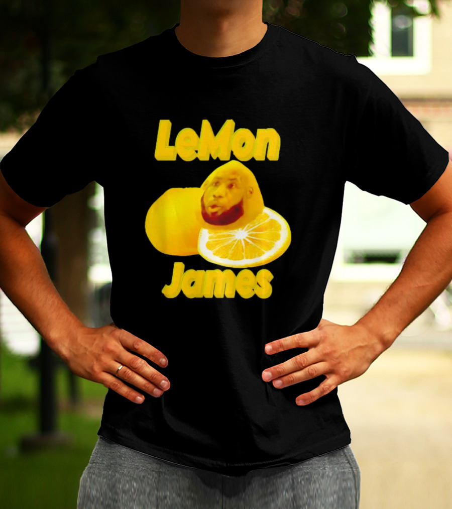 LeMon James Lebron James Face On Lemon T-Shirt