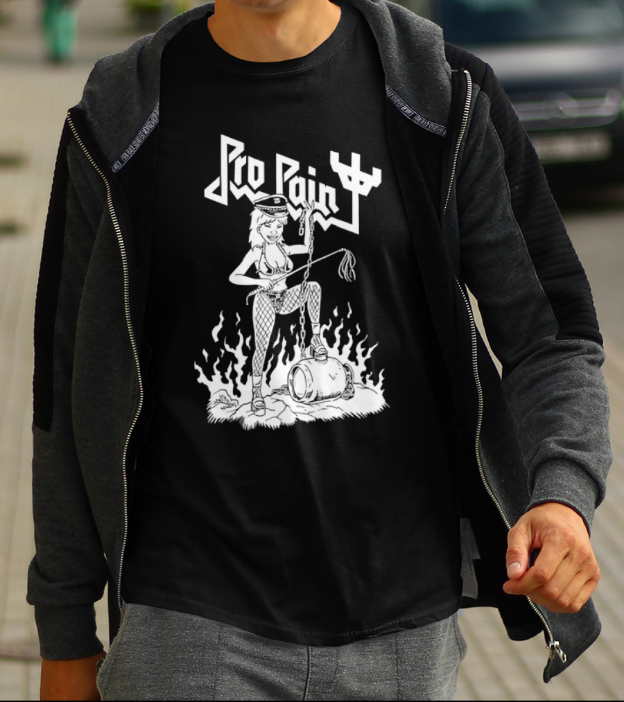 Pro Pain Diablo Macabre Chain And Flames T-Shirt