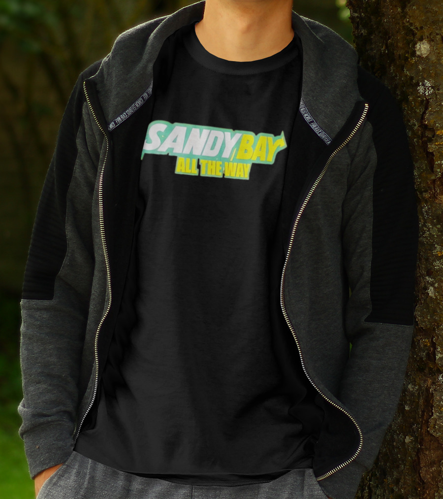 Sandy Bay All The Way Retro Block Text T-Shirt
