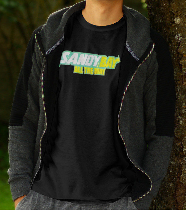 Sandy Bay All The Way Retro Block Text T-Shirt