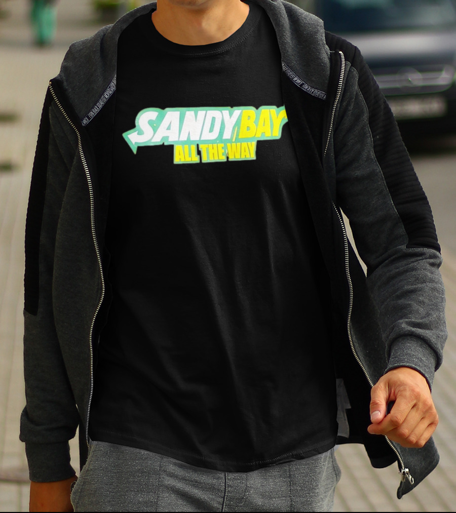 Sandy Bay All The Way Retro Block Text T-Shirt
