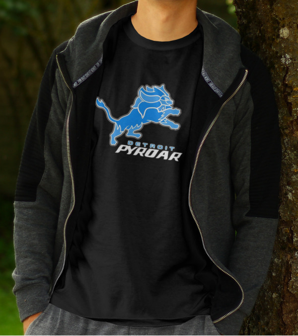 Detroit Pyroar Pokemon Football T-Shirt