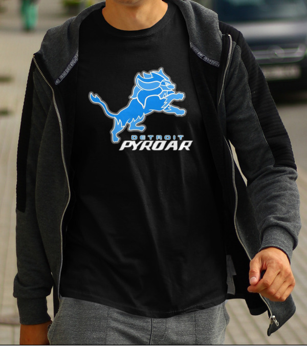 Detroit Pyroar Pokemon Football T-Shirt