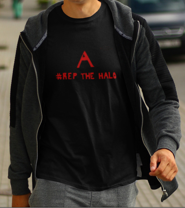 Los Angeles Angels #Rep The Halo Haloed A Signature T-Shirt