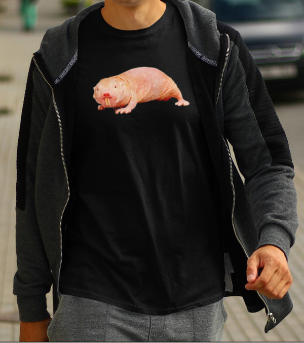 Naked Mole Rat Image On Clothing T-Shirt
