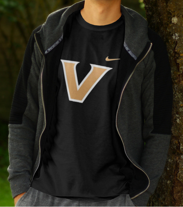 Vanderbilt Commodores Black V T-Shirt