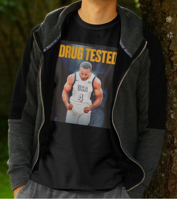 Stephen Curry USA Basketball Drug Tested Gold Medal Performance T-Shirt