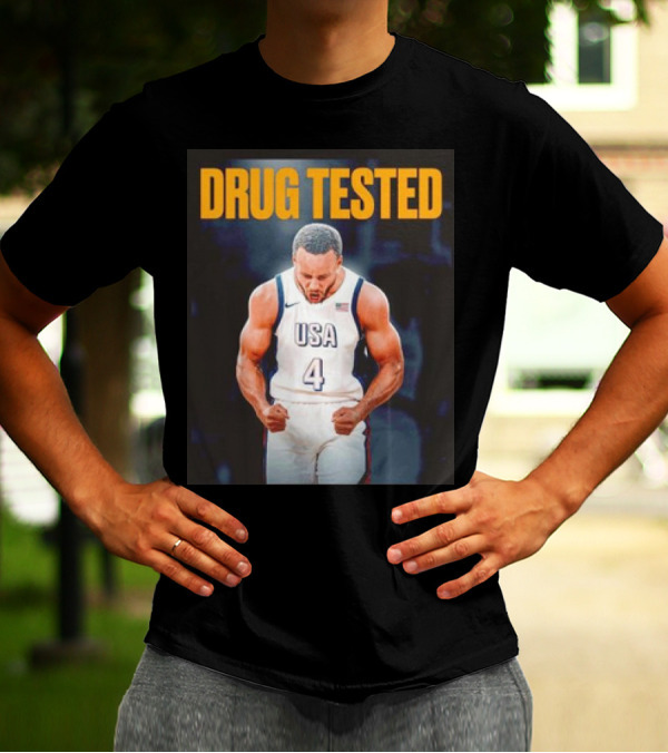 Stephen Curry USA Basketball Drug Tested Gold Medal Performance T-Shirt