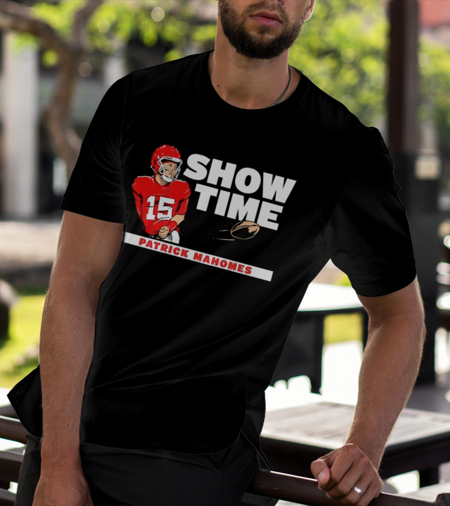Patrick Mahomes Showtime Kansas City Chiefs Number 15 Football T-Shirt