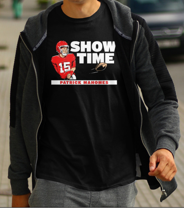Patrick Mahomes Showtime Kansas City Chiefs Number 15 Football T-Shirt