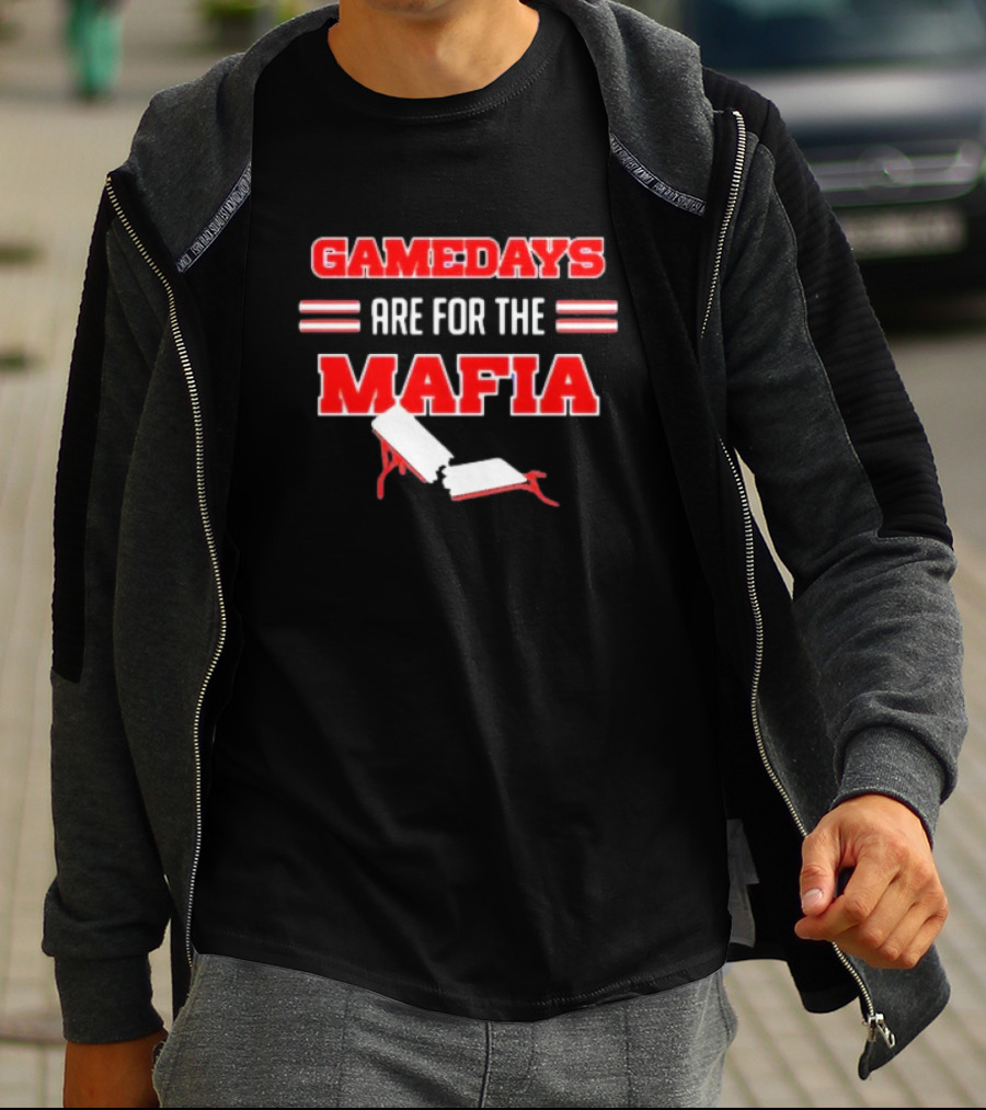 Gamedays Are For The Mafia Broken Table T-Shirt