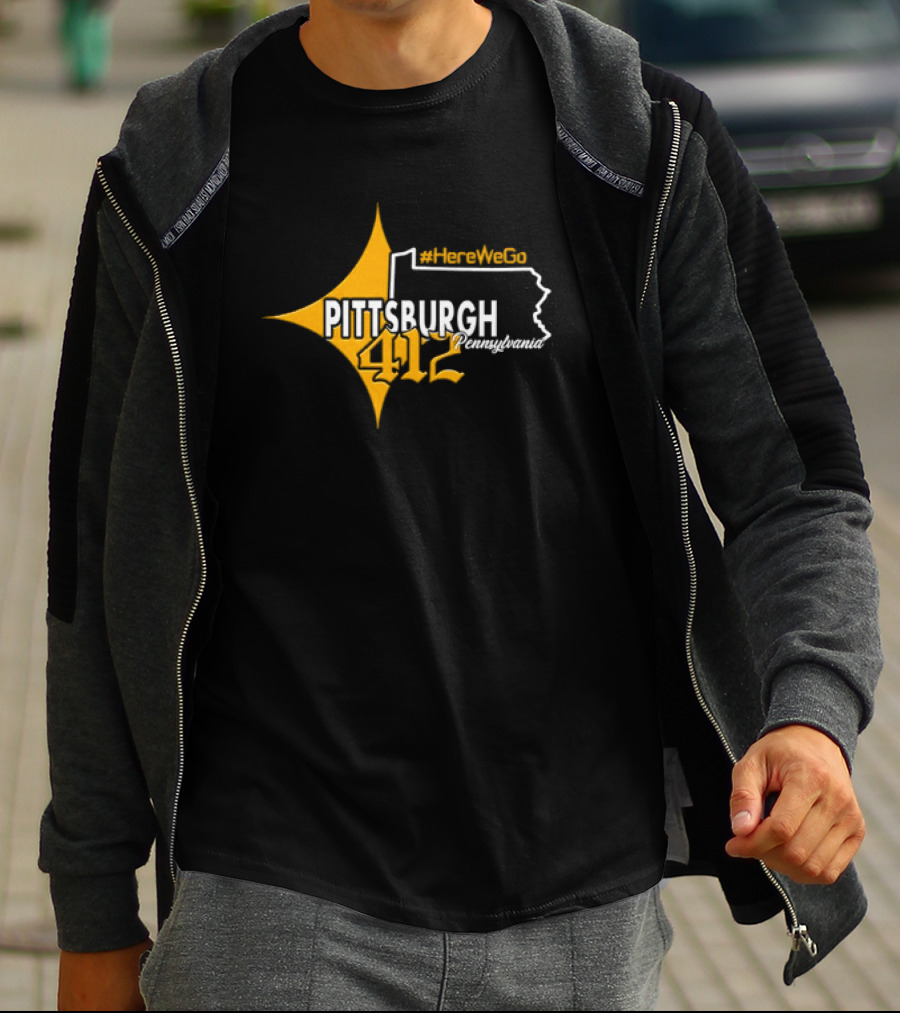 HereWeGo Pittsburgh 412 Pennsylvania T-Shirt