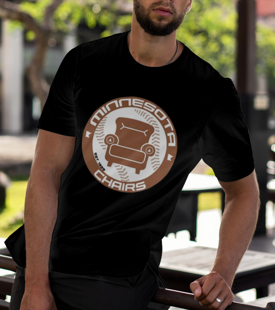 Jomboy Media Merch Minnesota Chairs Baseball Chair Logo Est. 1989 T-Shirt