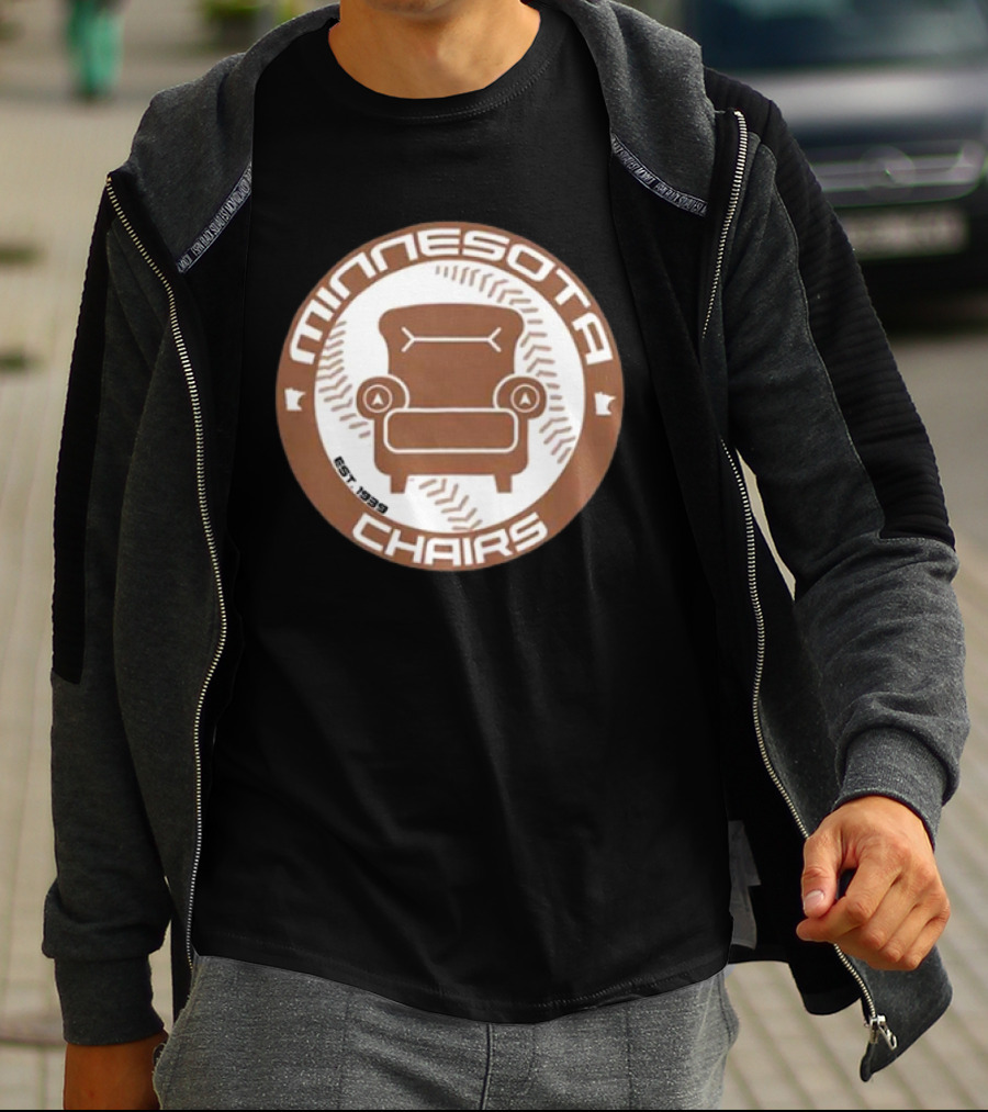 Jomboy Media Merch Minnesota Chairs Baseball Chair Logo Est. 1989 T-Shirt