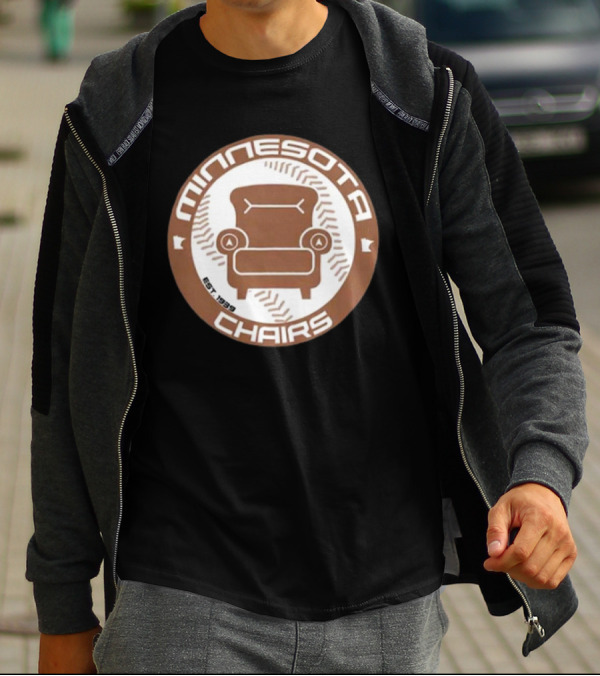 Jomboy Media Merch Minnesota Chairs Baseball Chair Logo Est. 1989 T-Shirt
