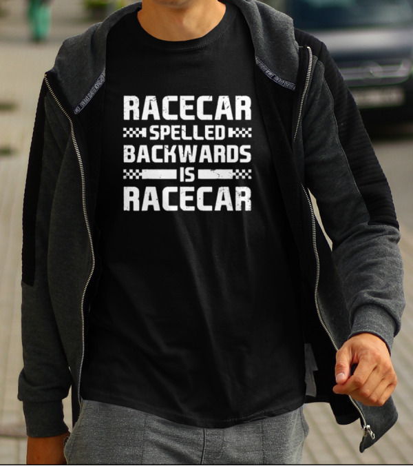 Parker Kligerman Racecar Spelled Backwards Is Racecar T-Shirt