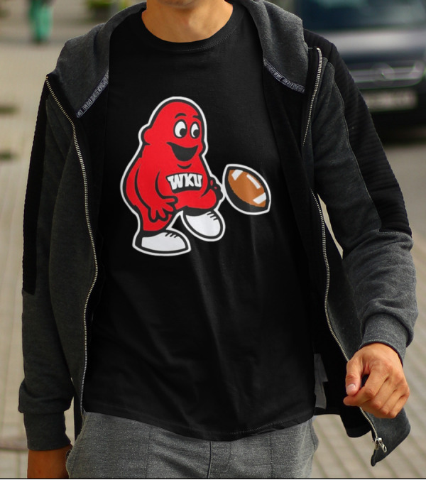 Western Kentucky Hilltoppers WKU Big Red Football Mascot T-Shirt
