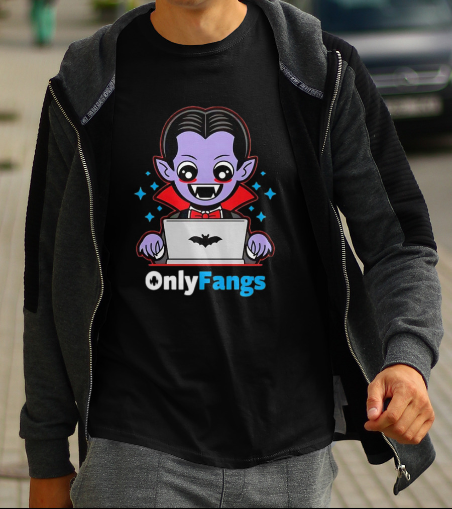 OnlyFangs A Favorite Site For Vampires T-Shirt