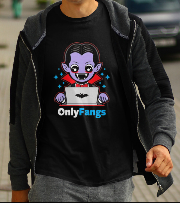 OnlyFangs A Favorite Site For Vampires T-Shirt