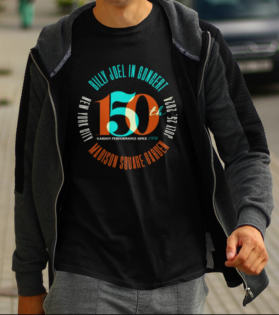 Billy Joel In Concert 150th Garden Performance Madison Square Garden New York City July 25, T-Shirt