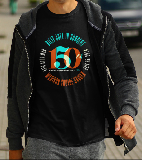 Billy Joel In Concert 150th Garden Performance Madison Square Garden New York City July 25, T-Shirt