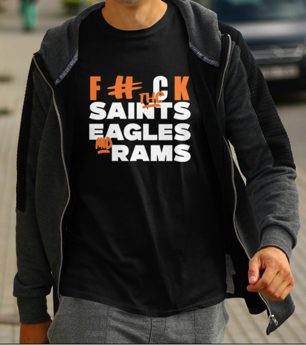 F The Saints Eagles And Rams T-Shirt