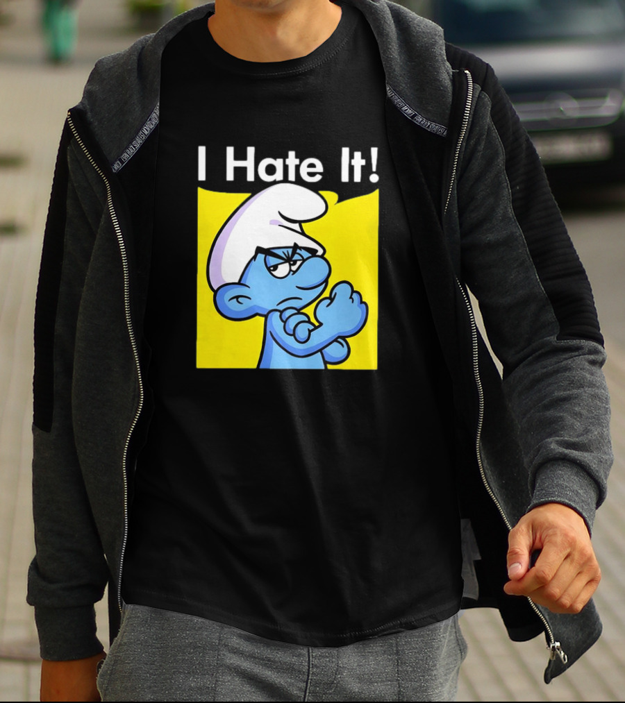 I Hate It Grouchy Smurf Rosie The Riveter T-Shirt
