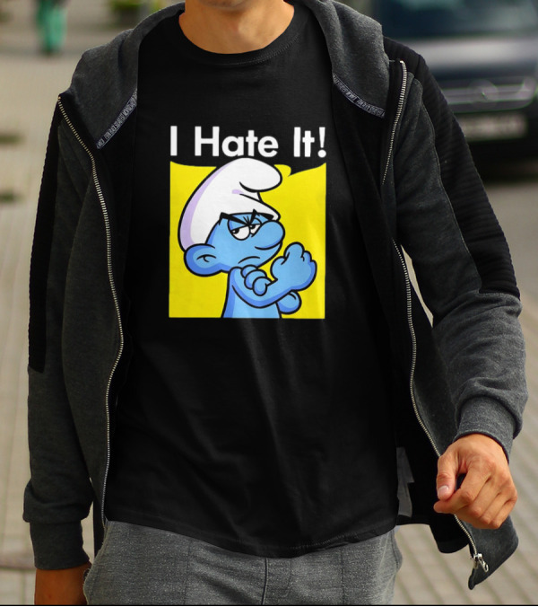 I Hate It Grouchy Smurf Rosie The Riveter T-Shirt