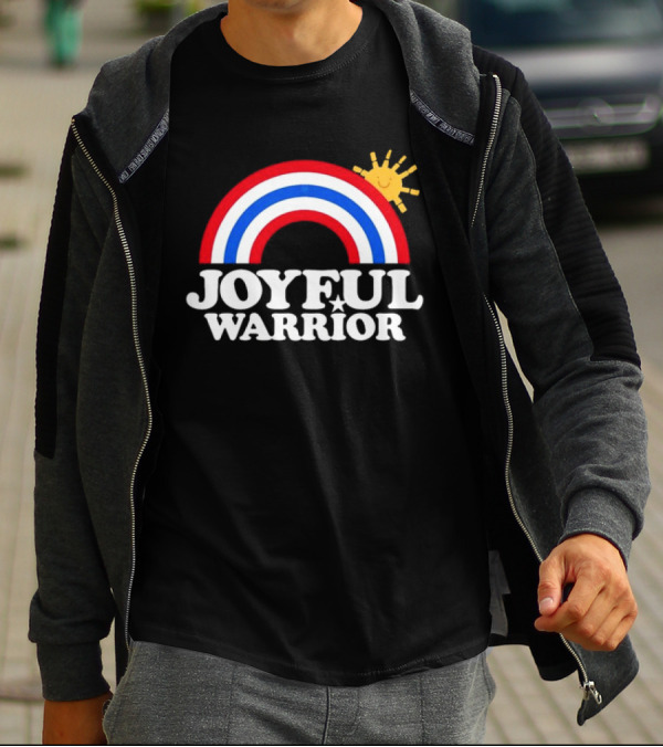 Joyful Warrior Rainbow Sunburst T-Shirt