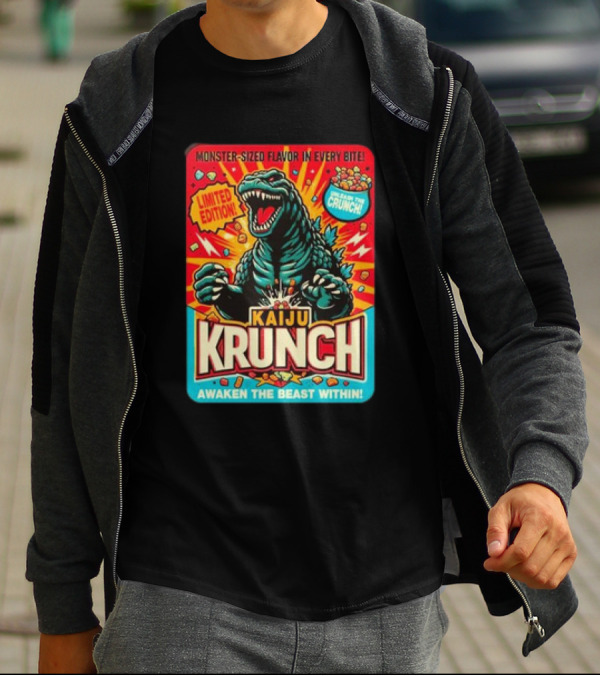 Kaiju Krunch Monster-Sized Flavor Awaken The Beast Within T-Shirt