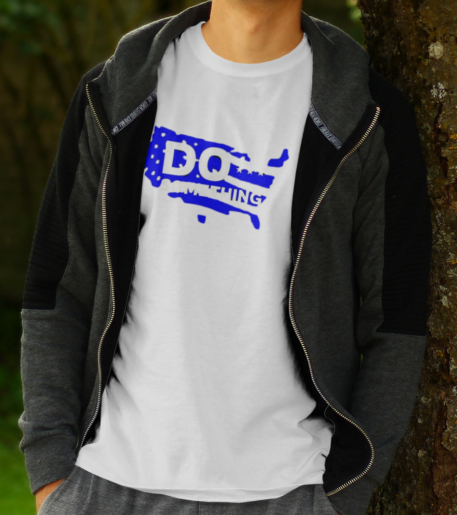 DO SOMETHING USA Flag Map T-Shirt