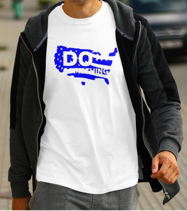 DO SOMETHING USA Flag Map T-Shirt