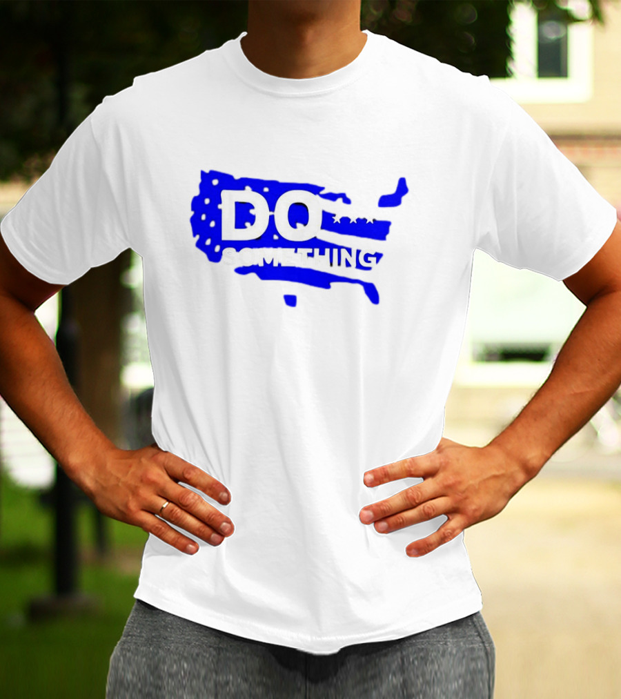 DO SOMETHING USA Flag Map T-Shirt