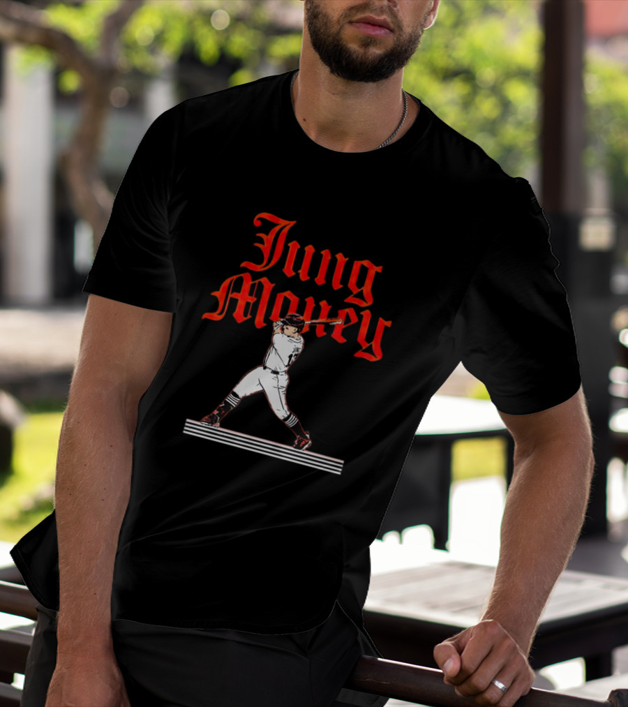 Jung Money Baseball Swing Detroit T-Shirt